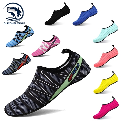 Summer Water Shoes Men Barefoot Quick-Dry Swimming Aqua Shoes Seaside Beach Slip-On Socks Slippers Yoga Training Sneakers Women ► Photo 1/6