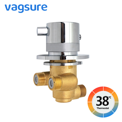 1 Way Output Thermostatic Brass Shower Faucets Wall Mounted Cold&Hot Water Mixing Valve Mixer Tap Thermostatic Shower Valve ► Photo 1/6