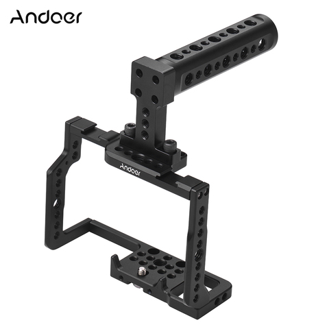 Andoer G85 Aluminum Camera Cage with Many 1/4