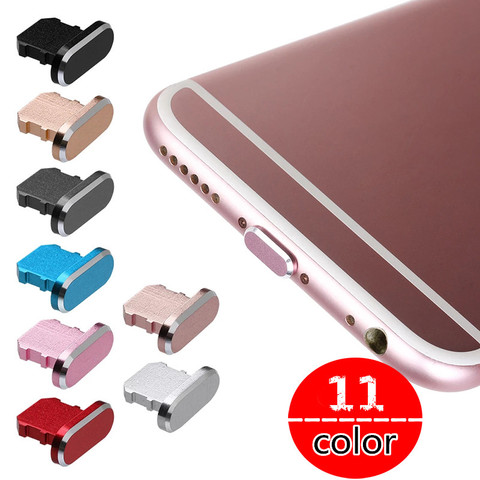 Buy Online 11 Colors 1pc Colorful Metal Anti Dust Charger Dock Plug Stopper Cap Cover For Iphone 11 12 Pro Max X Xr Max 8 7 6s Plus Alitools