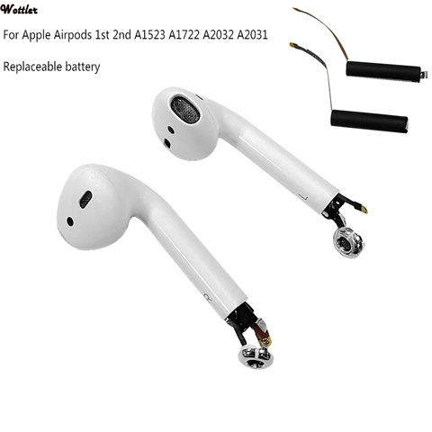 Replace Battery For airpods 1st 2nd A1604 A1523 A1722 A2032 A2031 air pods 1 air pods 2 replaceable Battery GOKY93mWhA1604 ► Photo 1/6