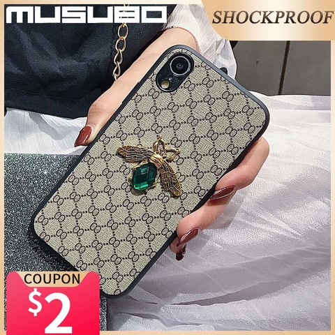 Musubo Gemstone Bee Case For Samsung Galaxy S20 Ultra S10 Plus A50 A70 A51 A71 M30 M20 A20 A30 Note 10 Plus Fundas Cover Luxury ► Photo 1/6