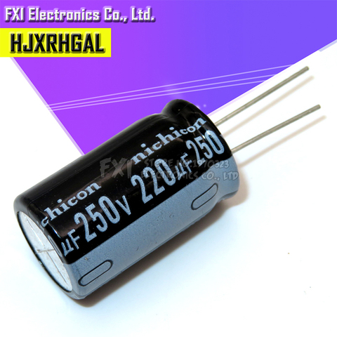 5PCS 250v220uf 220uf250v 18*32 250v 220uf 18x32 Electro Electrolytic capacitor ► Photo 1/2