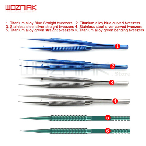 WOZNIAK Titanium Alloy Maintenance Precision Tweezers for iphone BGA Motherboard Chip Flying Wire Welding Forceps Repair Tools ► Photo 1/6