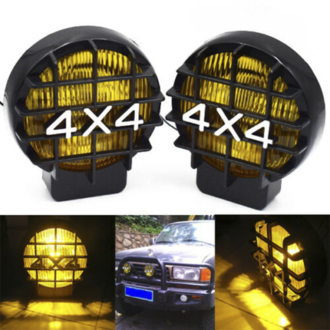 Car Off Road Lights Work Driving HeadLights SUV Offroad Fog Light Lamp Halogen H3 Bulb 4x4 Spotlights 1Pcs ► Photo 1/6