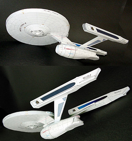 Star Trek U.S.S. Enterprise NCC-1701-A DIY Handcraft PAPER MODEL KIT Handmade Toy Puzzles ► Photo 1/3