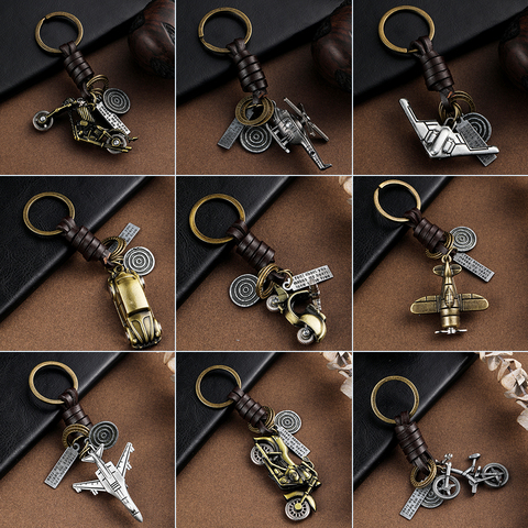 Trendy Car Key Chain Keychains Gifts For Women Men Accessories Keyholder Key-rings Bicycle Fighter Keys Pendant Chains Key Ring ► Photo 1/6