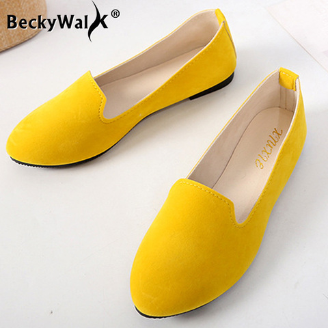 2022 spring and autumn casual women's shoes women's flat shoes women in candy-colored suede work shoes WSH2216 ► Photo 1/6