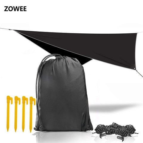 Ultralight Outdoor Portable Rain Tarp Awning Hanging Tent  Large Multi-functional Tent Folding UV Proof Waterproof ► Photo 1/6