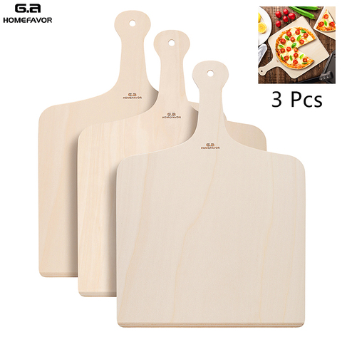 Pizza Peel Wooden Cutting Board Custom Pizza Shovel Pastry Baking Paddle Kitchen BBQ Tools ► Photo 1/6