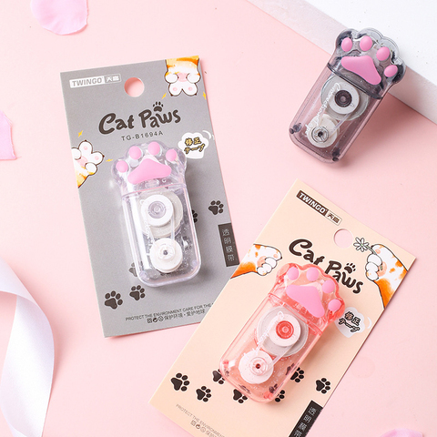 1 Pcs Lytwtw's Lovely Kawaii Transparent Cute Cat Claw Stationery Office School Supply Gift Corrector Novel Correction Tape ► Photo 1/5