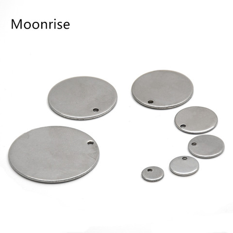 6-25mm Round Stainless Steel Flat Blank Stamping Tag Pendant Mini Discs for Bracelet Earring Necklace Charm Jewelry Making ► Photo 1/6