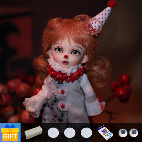 Fairyland Pukifee Jon 1/8 clown Doll BJD cosmetics dolls fullset complete professional makeup Toy Gifts movable joint doll ► Photo 1/6