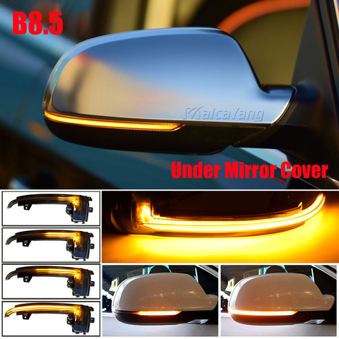 Dynamic Blinker For Audi A3 8P A4 A5 B8 Q3 A6 C6 4F S6 B8.5 S5 RS5 RS4 RS3 Turn Signal Sequential Side Mirror Indicator Light ► Photo 1/6