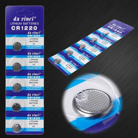 5PCS Button Battery CR1220 Lithium Coin Cell Batteries 1.55V DL1220 BR1220 LM1220 CR 1220 Electronic Watch Toy Remote ► Photo 1/6