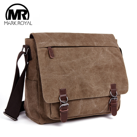 MARKROYAL Fashion Canvas Messenger Bag Business Computer Bag High Quality Male Shoulder Bag Laptop Bag Dropshipping ► Photo 1/6