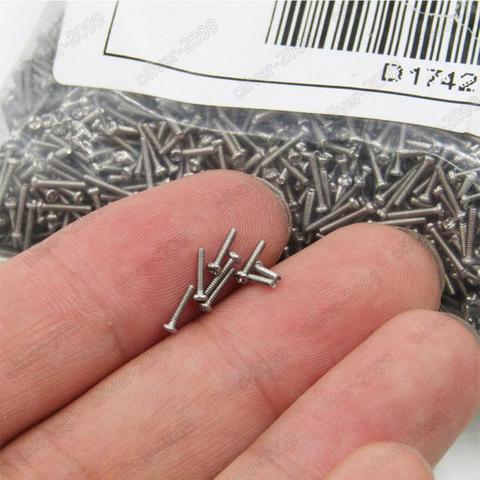 300pcs/lot  1mm 1.2mm 1.4 mm M1.6 M2 M2.5  M1 304 A2  Stainless Steel Cross Pan Head Micro Small Mini Screw 3-10mm length GB818 ► Photo 1/6