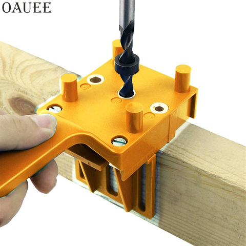 Woodworking Hand Tools Quick Wood Doweling Jig  Handheld ABS System 6/8/10mm Drill Bit Hole Puncher  For Carpentry Dowel Joints ► Photo 1/6