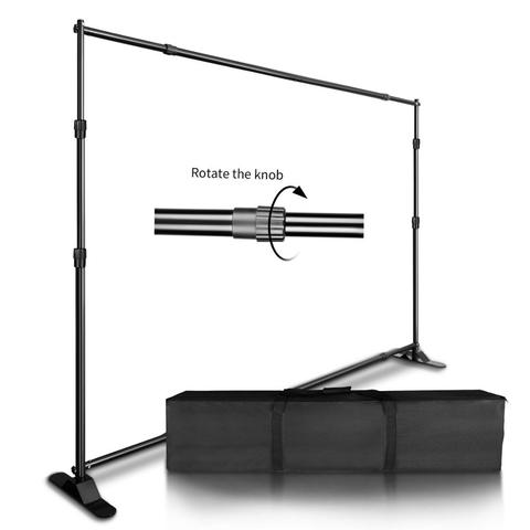 Double-Crossbar Backdrop Background Stand Frame Support System For Photography Photo Studio Video Muslin Green Screen ► Photo 1/6