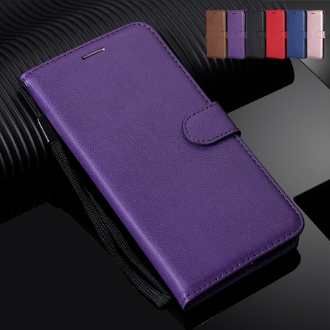 Solid Color Wallet Flip Case For Motorola G8 Plus E6 Play G4 G5 G5S G6 G7 C Plus Z3 Play E4 E5 Moto E6S 2022 G8 Power Lite Cover ► Photo 1/6