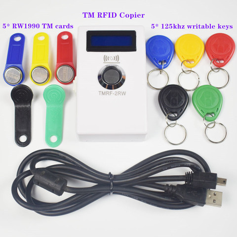 RFID Copier Duplicator Handheld RW1990 TM1990  Ibutton DS-1990A I-Button 125KHz EM4305 T5577 EM4100 TM Card Reader ► Photo 1/6