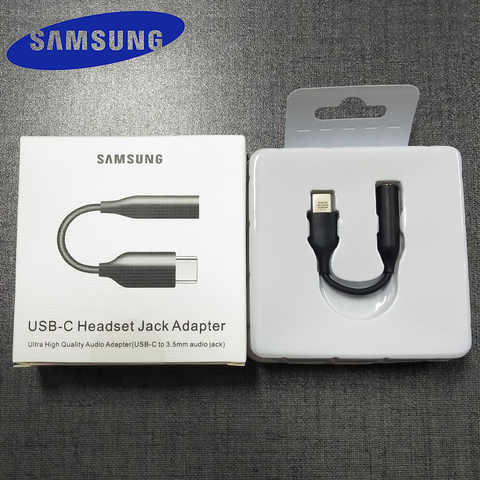 SAMSUNG Type-C to 3.5mm Earphone cable Adapter usb 3.1 Type C USB-C male to 3.5 AUX audio female Jack for Samsung note 10 plus ► Photo 1/6