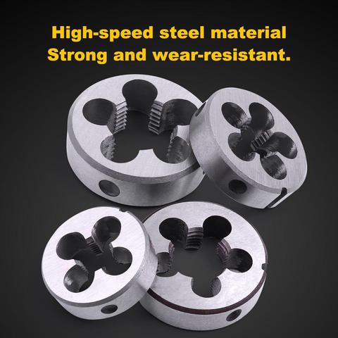 4Pcs HSS Hard Round Die Standrad Pipe Thread Die Inch G1/2 G1/4 G1/8 G3/8 Threading Tool for Water Pipe Thread Mold Machining ► Photo 1/4