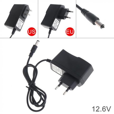 110cm Electric Charger 12.6V Power Adapter Charger with EU Plug and US Plug for Lithium Electric Drill / Electric Screwdriver ► Photo 1/6