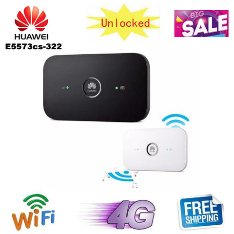 Original Unlocked Huawei E5573 E5573cs-322 CAT4 150Mbps 4G LTE FDD Wireless Router 3G Mobile WiFi Hotspot ► Photo 1/6