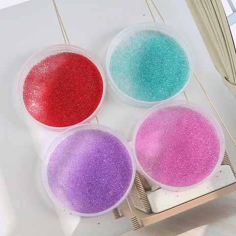 10grams/Pack Mini Bubble ball beads 0.6-0.8mm tiny beads for glass globe silicon mold filler charms DIY Nail Craft Home Decor ► Photo 1/6
