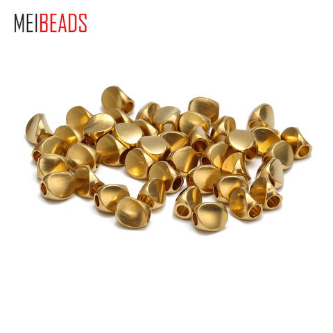 Meibeads 50pcs/lot 4.5mm Brass spacer beads Fancy shilly beads for bracelets DIY jewelry accessories UF5399 ► Photo 1/6