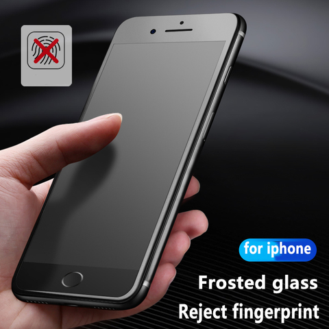 9H Matte Frosted Full Cover Tempered Glass Screen Protector Film for iPhone 12 11 Pro MAX X XS XR 8 7 6 Plus SE Anti-fingerprint ► Photo 1/6