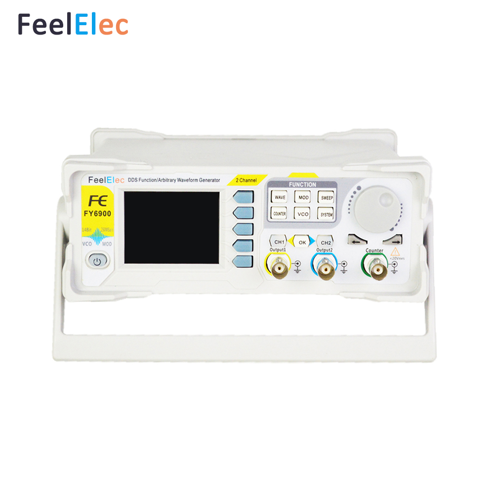 60MHz FeelTech DDS Dual Channel Function Arbitrary Waveform Generator 250MSa/S 