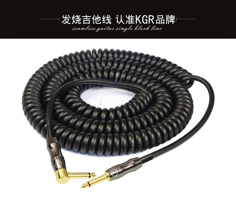 KGR Coiled Guitar Cable meter Bass Cable Electric Guitar Cable Spring instrument ► Photo 1/6
