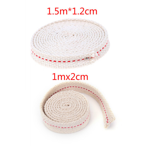 DIY Accessory Material 1/1.5M Strong Flat Cotton Wick Core For Kerosene Burner Stove Lighting Lantern Oil Lamp Making ► Photo 1/6