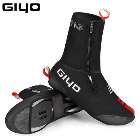 GIYO Cycling Overshoes Waterproof Windproof Rainproof Fleece MTB Road Warm bike Shoes Covers Bicycle Winter Thermal Protector ► Photo 1/6
