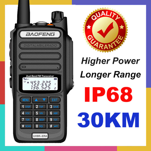 2022 Baofeng Walkie Talkie 30km UV-9R ERA Plus IP68 Waterproof ong range Two Way Ham CB Radio transceiver UHF VHF radio station ► Photo 1/6