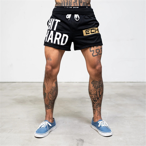 Summer men shorts men's casual shorts fitness exercise beach shorts  breathable mesh shorts jogger men's brand shorts ► Photo 1/6