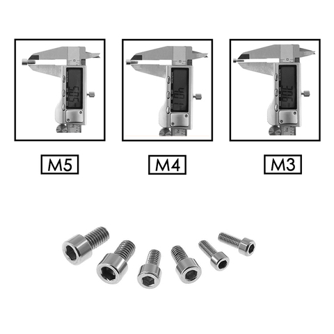 10pc 304 stainless steel cylinder head hex socket head bolts m4 m5 screw fastening screw cup for creality CR10 ender-3 printer ► Photo 1/6