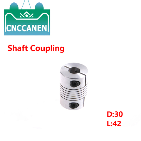 Flexible Shaft Coupling CNC Stepper Motor Coupler Connector D30L42 5mm 6mm 8mm 9.5mm 10mm 12mm 14mm 15mm ► Photo 1/1