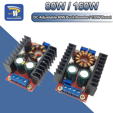 DC-DC 150W 10A Boost Converter 9-35 to 1-35V 80W Buck Booster DC Step Down Step Up Adapter Module Adjustable Voltage Regulator ► Photo 1/6