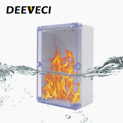 Transparent Waterproof Outdoor Enclosure Plastic Box Electronic Project  Case Instrument  Electrical Box Junction Box Housing ► Photo 1/6