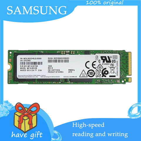 SAMSUNG PM981A M.2 SSD 256GB 512GB Internal Solid State Drives M2 NVMe PCIe 3.0 x4 Laptop Desktop SSD ► Photo 1/6