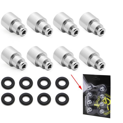 8PCS For LS3 delphi 4.8 5.3 6.0 Fuel injector into a LS1 LS2 Fuel injector extender adapter TOP HAT Accessories ► Photo 1/6