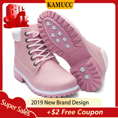 KAMUCC Winter Boots Women Shoes Warm Plush Sneakers Women Snow Boots Women Lace-up Ankle Boots Casual Shoes Woman Botas Mujer ► Photo 1/6
