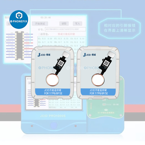 JCID 6th Gen 3D Edition Home Button Flex Cable For iPhone 7 7P 8 8Plus Back Function Screen Shot No Touch ID Fingerprint Issue ► Photo 1/6