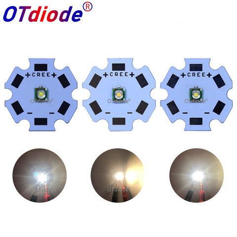20pcs Cree XPC XP-C Q5 3535 SMD 1W LED Emitter Diode Neutral White Cool White Warm White with 20mm 16mm 12mm 8mm PCB ► Photo 1/6