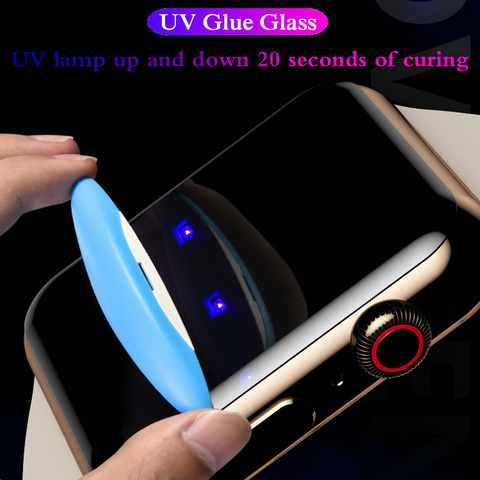 9H 3D UV Glass Nano Liquid full Glue Tempered Glass For Apple Watch 38mm 42mm Screen Protector For Apple Watch 3 2 1Series ► Photo 1/6