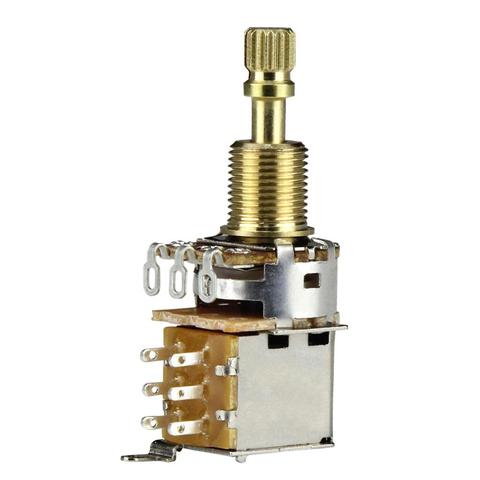 FLEOR 2PCS Long Shaft Pots Push Push Potentiometers 250K/500k for Guitar Accessories (Don't Pull Anymore) ► Photo 1/4