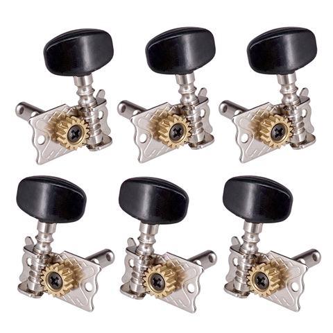 6pcs Silver 3L3R Tuners Tuning Pegs For Acoustic Guitar Replacement Parts ► Photo 1/6